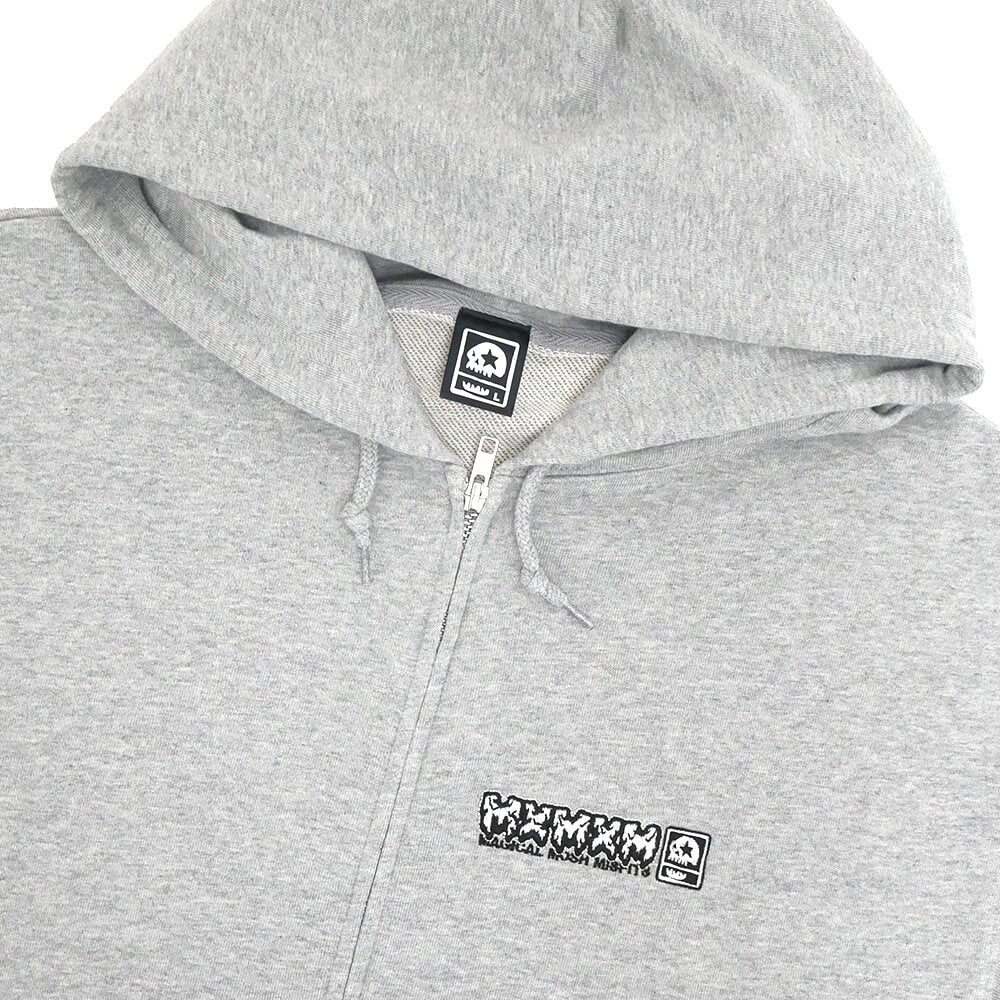 MAGICAL MOSH MISFITS HOOD マジカルモッシュミスフィッツ パーカー MxMxM ZIP HOODIE GREY スケートボード スケボー 1