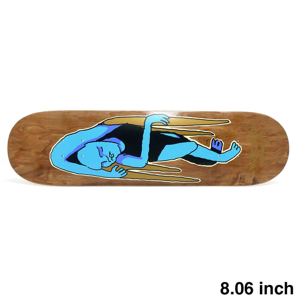 KROOKED DECK クルキッド デッキ MARK GONZALES LAY LYING BROWN STAIN 8.06 スケートボード スケボー 1