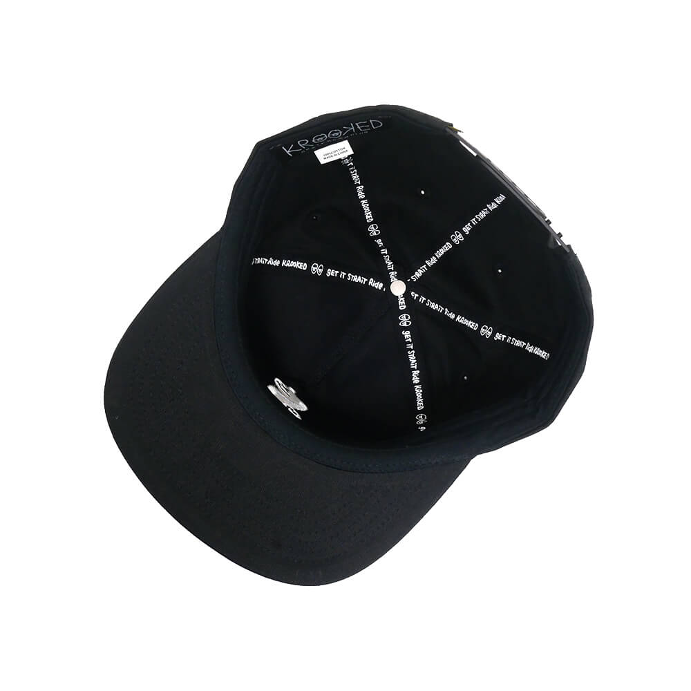 KROOKED CAP クルキッド キャップ ROOT SNAPBACK BLACK 3