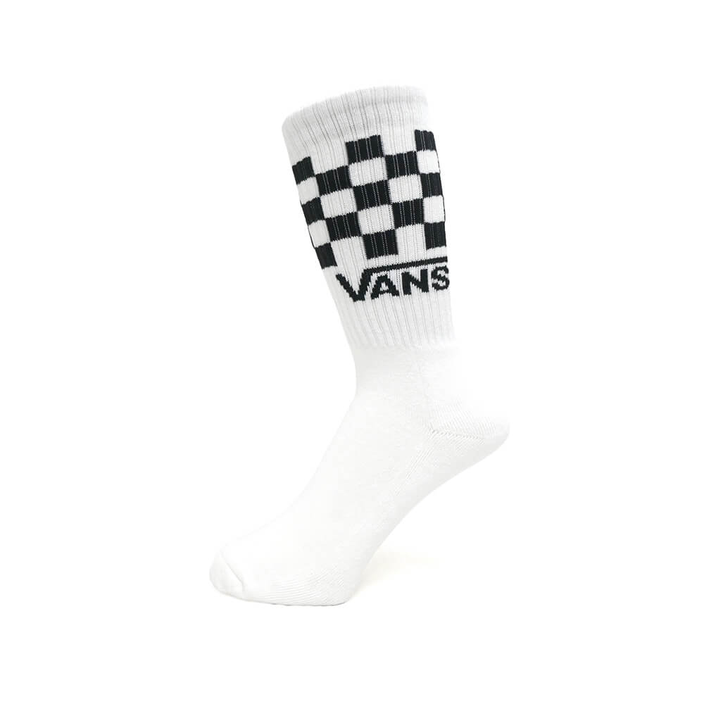VANS SOCKS バンズ ソックス 靴下 CLASSIC CHECK CREW 3 PACK WHITE/BLACK/GREY（US企画）スケートボードスケボー 1