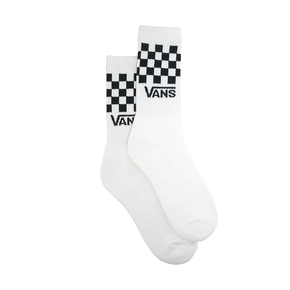 VANS SOCKS バンズ ソックス 靴下 CLASSIC CHECK CREW 3 PACK WHITE/BLACK/GREY（US企画）スケートボードスケボー 3