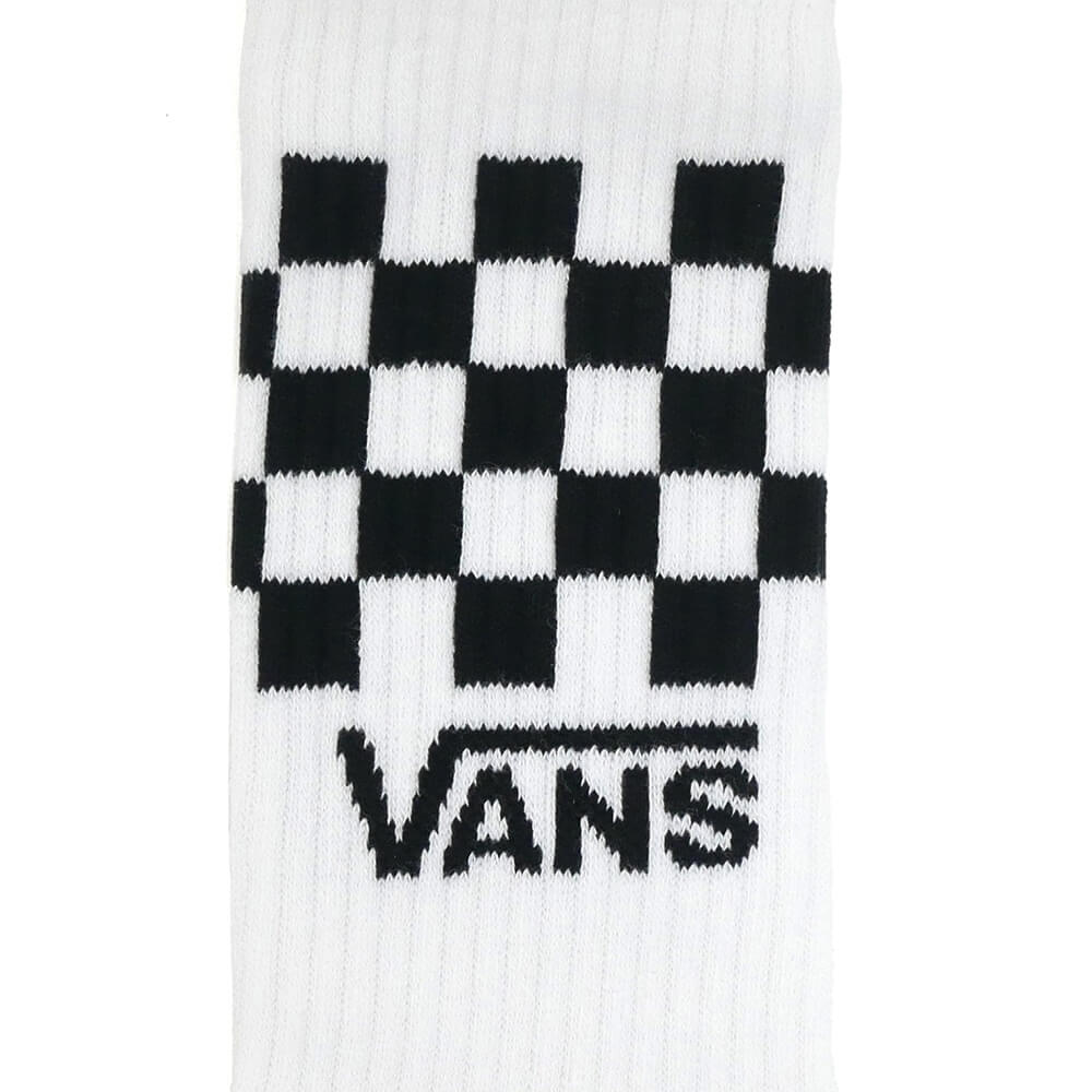 VANS SOCKS バンズ ソックス 靴下 CLASSIC CHECK CREW 3 PACK WHITE/BLACK/GREY（US企画）スケートボードスケボー 4