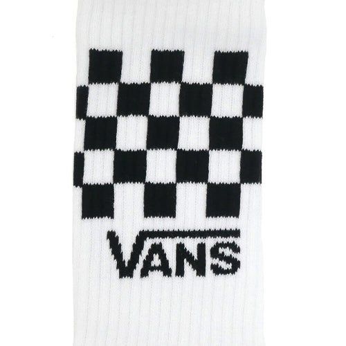 VANS SOCKS バンズ ソックス 靴下 CLASSIC CHECK CREW 3 PACK WHITE/BLACK/GREY（US企画）スケートボードスケボー 4