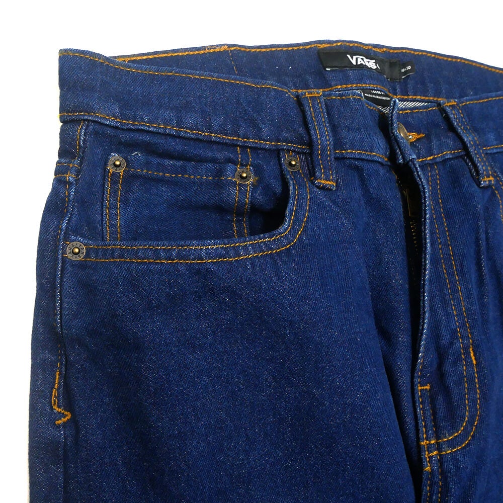 VANS JEANS  バンズ  パンツ ジーンズ  CHECK-5 LOOSE DENIM  DARK RINSE（US企画）  スケートボード スケボー 1