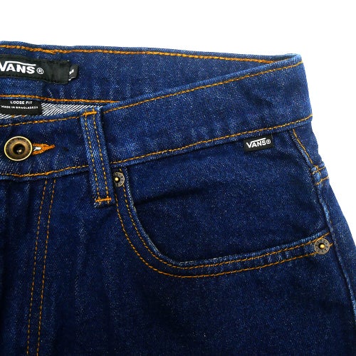 VANS JEANS  バンズ  パンツ ジーンズ  CHECK-5 LOOSE DENIM  DARK RINSE（US企画）  スケートボード スケボー 2