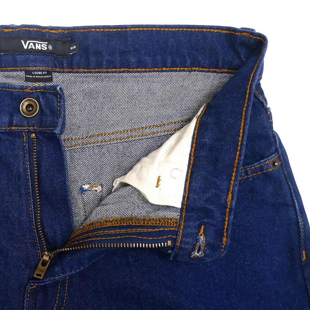VANS JEANS  バンズ  パンツ ジーンズ  CHECK-5 LOOSE DENIM  DARK RINSE（US企画）  スケートボード スケボー 4