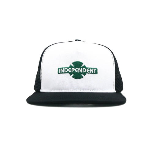 INDEPENDENT MESHCAP インディペンデント メッシュキャップ OGBC LEGACY MESH PRECURVE SNAPBACK WHITE/GREEN スケートボード スケボー 1