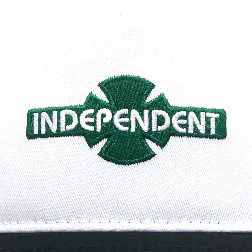 INDEPENDENT MESHCAP インディペンデント メッシュキャップ OGBC LEGACY MESH PRECURVE SNAPBACK WHITE/GREEN スケートボード スケボー 4