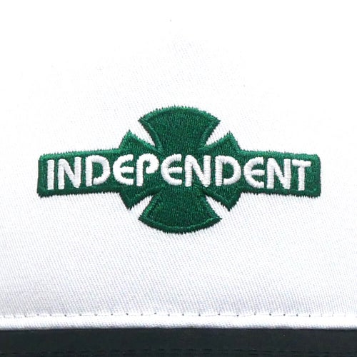 INDEPENDENT MESHCAP インディペンデント メッシュキャップ OGBC LEGACY MESH PRECURVE SNAPBACK WHITE/GREEN スケートボード スケボー 4