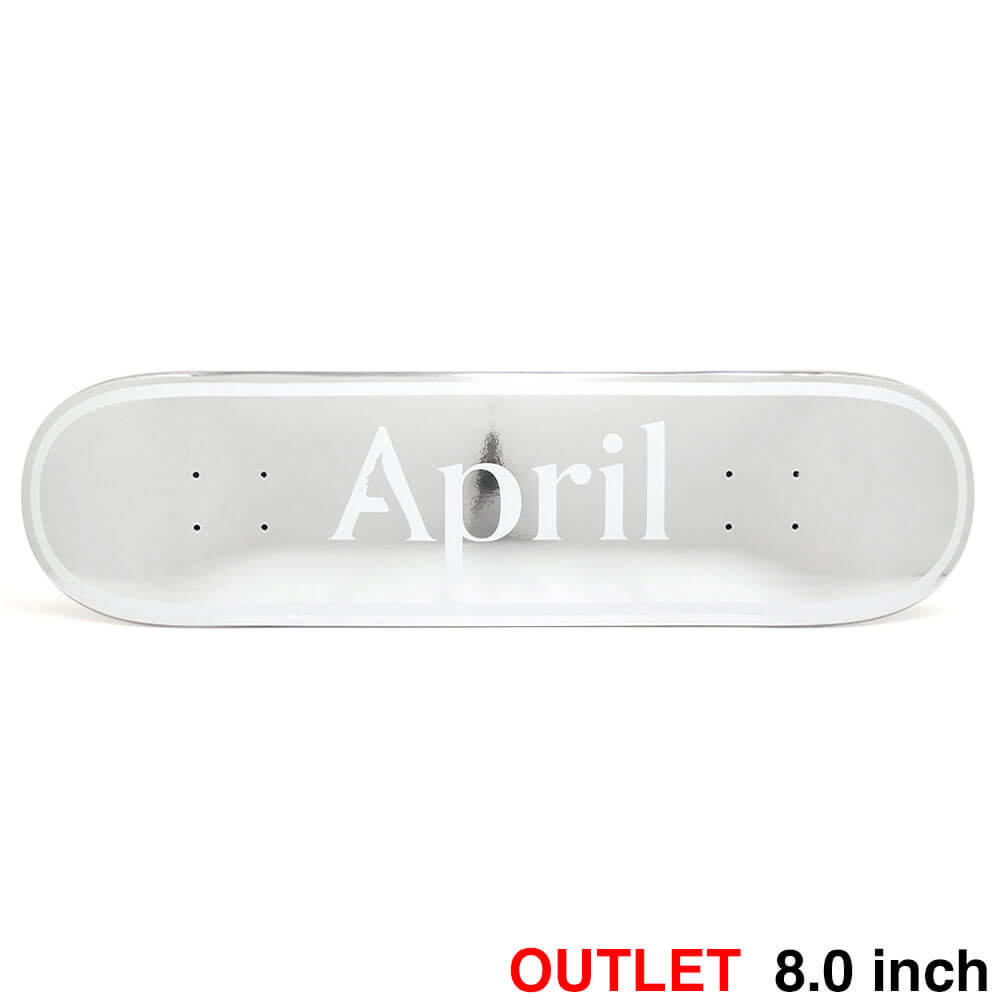 （アウトレット価格 14,300円 → 12,990円）APRIL DECK エイプリル デッキ TEAM OG LOGO FOIL 8.0 グラフィックに傷 スケートボード スケボー 1