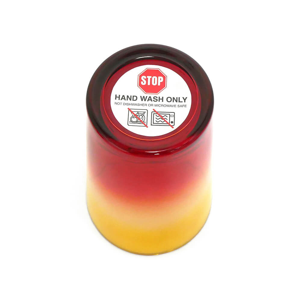 POWELL PERALTA GLASS パウエルペラルタ グラス WINGED RIPPER PINT GLASS YELLOW/RED FADE スケートボード スケボー 3