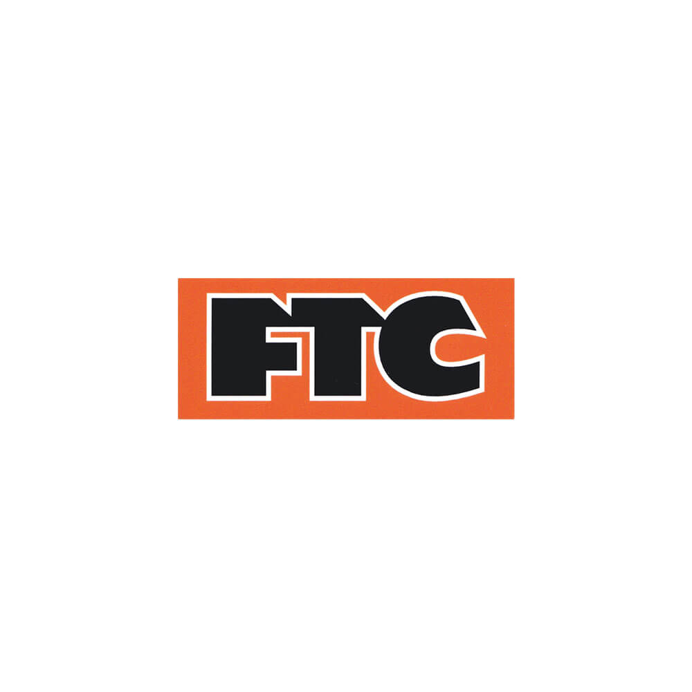 FTC STICKER エフティーシー ステッカー LOGO 2.5 ORANGE/BLACK/WHITE スケートボード スケボー 1