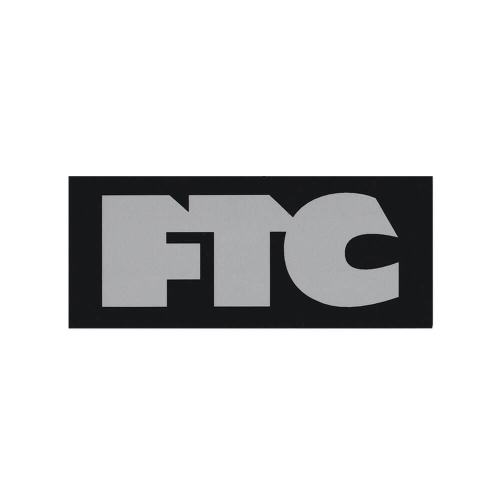 FTC STICKER エフティーシー ステッカー LOGO 5 BLACK/GREY スケートボード スケボー 1
