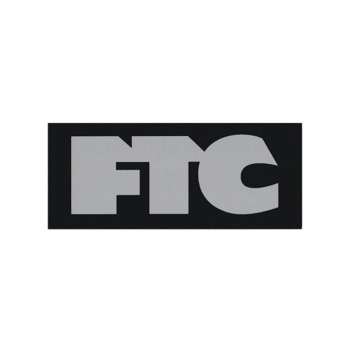 FTC STICKER エフティーシー ステッカー LOGO 5 BLACK/GREY スケートボード スケボー 1