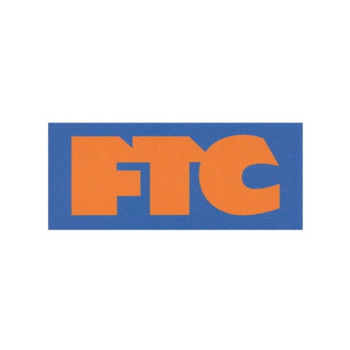 FTC STICKER エフティーシー ステッカー LOGO 5 BLUE/ORANGE スケートボード スケボー 1