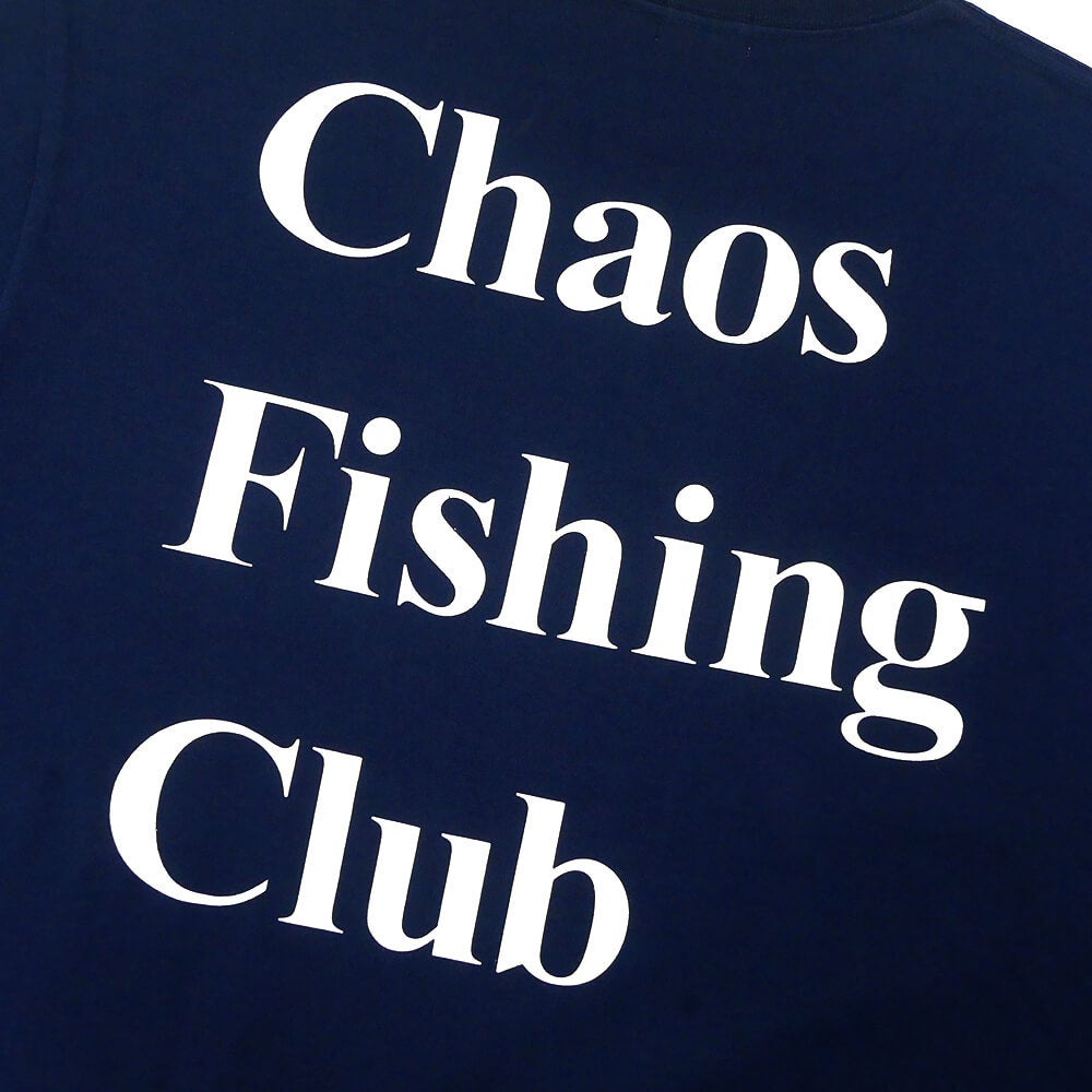 CHAOS FISHING CLUB LONG SLEEVE カオスフィッシングクラブ ロングスリーブTシャツ LOGO NAVY スケートボード スケボー 3