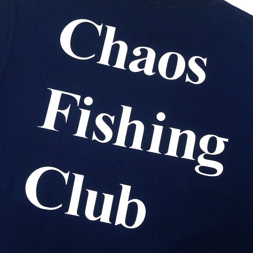 CHAOS FISHING CLUB LONG SLEEVE カオスフィッシングクラブ ロングスリーブTシャツ LOGO NAVY スケートボード スケボー 3