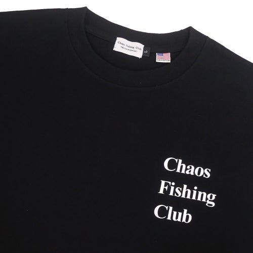CHAOS FISHING CLUB LONG SLEEVE カオスフィッシングクラブ ロングスリーブTシャツ LOGO BLACK スケートボード スケボー 2