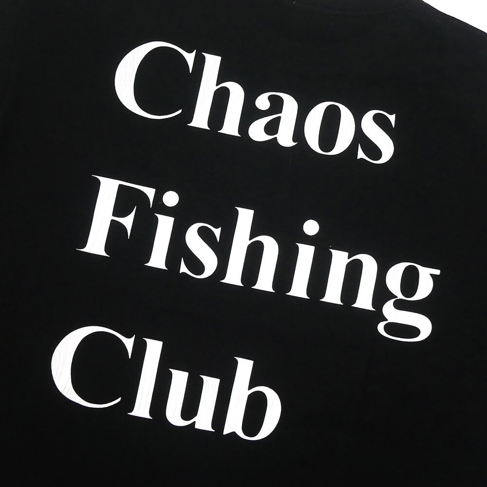 CHAOS FISHING CLUB LONG SLEEVE カオスフィッシングクラブ ロングスリーブTシャツ LOGO BLACK スケートボード スケボー 3