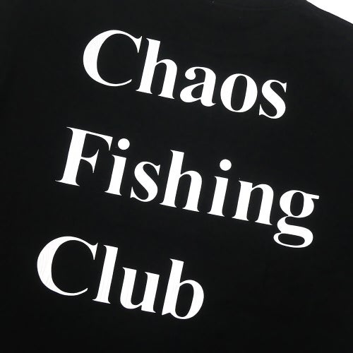 CHAOS FISHING CLUB LONG SLEEVE カオスフィッシングクラブ ロングスリーブTシャツ LOGO BLACK スケートボード スケボー 3