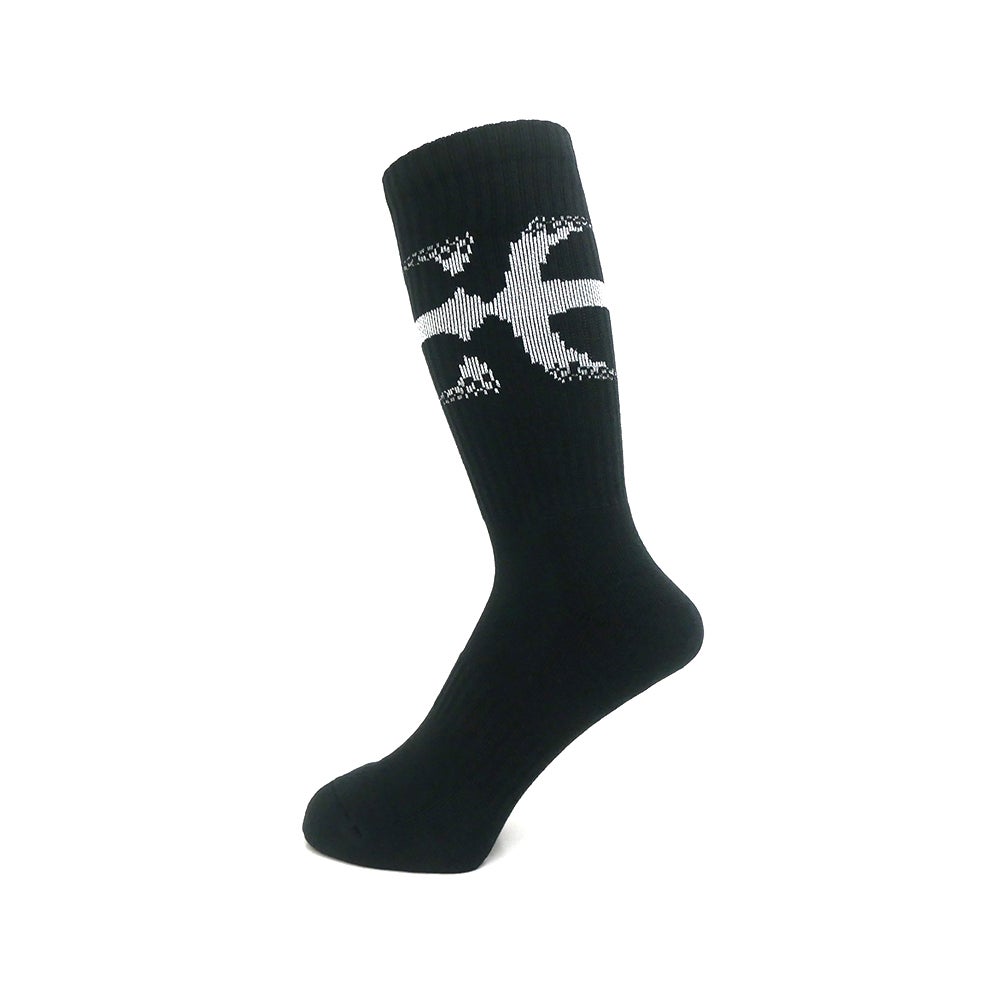 EVISEN SOCKS エビセン ソックス 靴下 PATTERN BLACK スケートボード スケボー 1