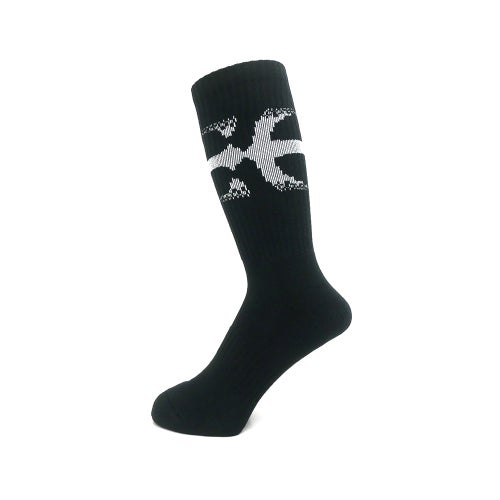 EVISEN SOCKS エビセン ソックス 靴下 PATTERN BLACK スケートボード スケボー 1