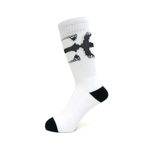 EVISEN SOCKS エビセン ソックス 靴下 PATTERN WHITE スケートボード スケボー 1