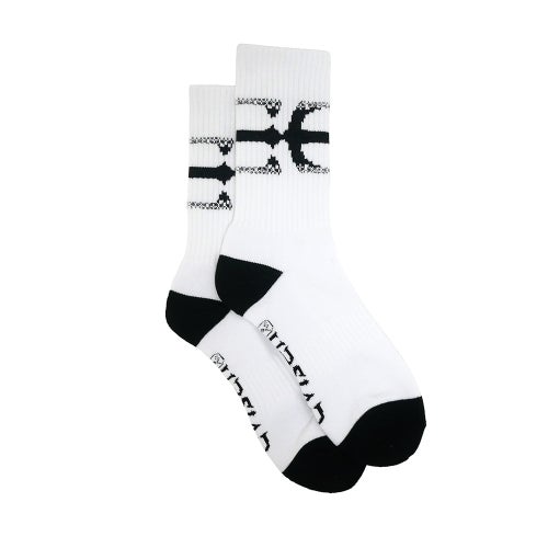 EVISEN SOCKS エビセン ソックス 靴下 PATTERN WHITE スケートボード スケボー 3