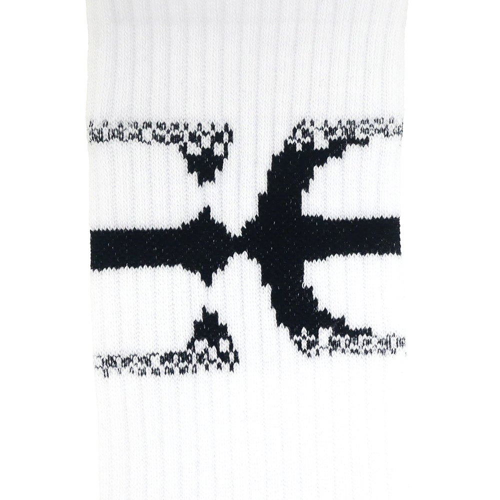 EVISEN SOCKS エビセン ソックス 靴下 PATTERN WHITE スケートボード スケボー 4