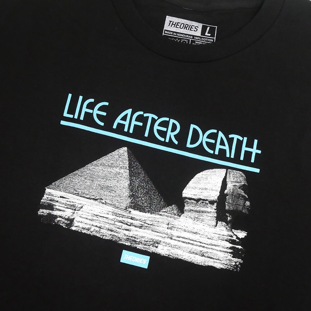 THEORIES LONG SLEEVE セオリーズ ロングスリーブTシャツ LIFE AFTER DEATH BLACK スケートボード スケボー 1