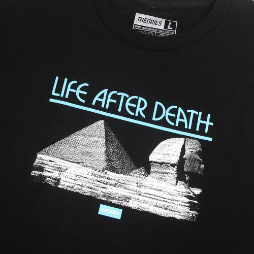 THEORIES LONG SLEEVE セオリーズ ロングスリーブTシャツ LIFE AFTER DEATH BLACK スケートボード スケボー 1