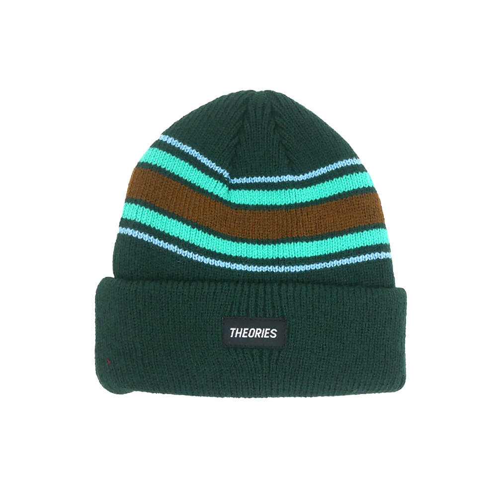 THEORIES KNITCAP セオリーズ ニットキャップ STAMP STRIPE BEANIE PALM スケートボード スケボー