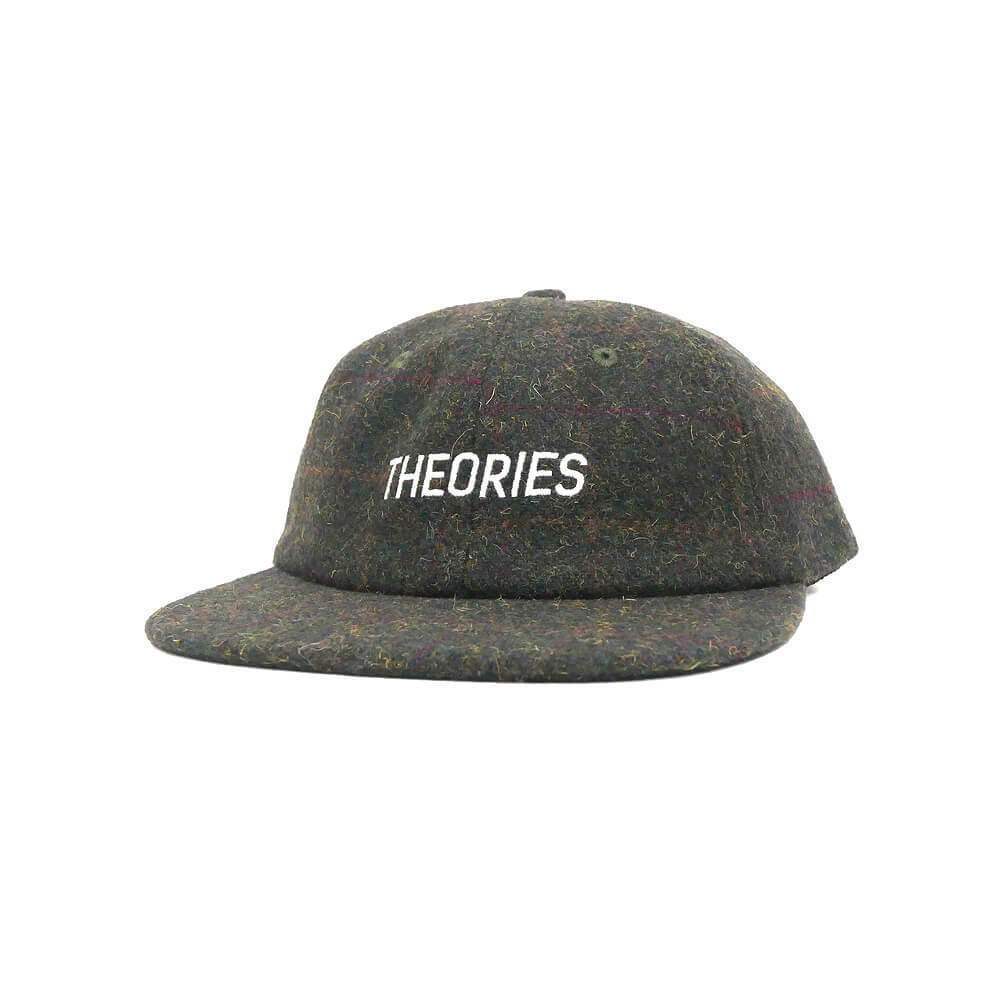 THEORIES CAP セオリーズ キャップ STAMP LOGO HOLMES TWEED SNAPBACK PLAID スケートボード スケボー 