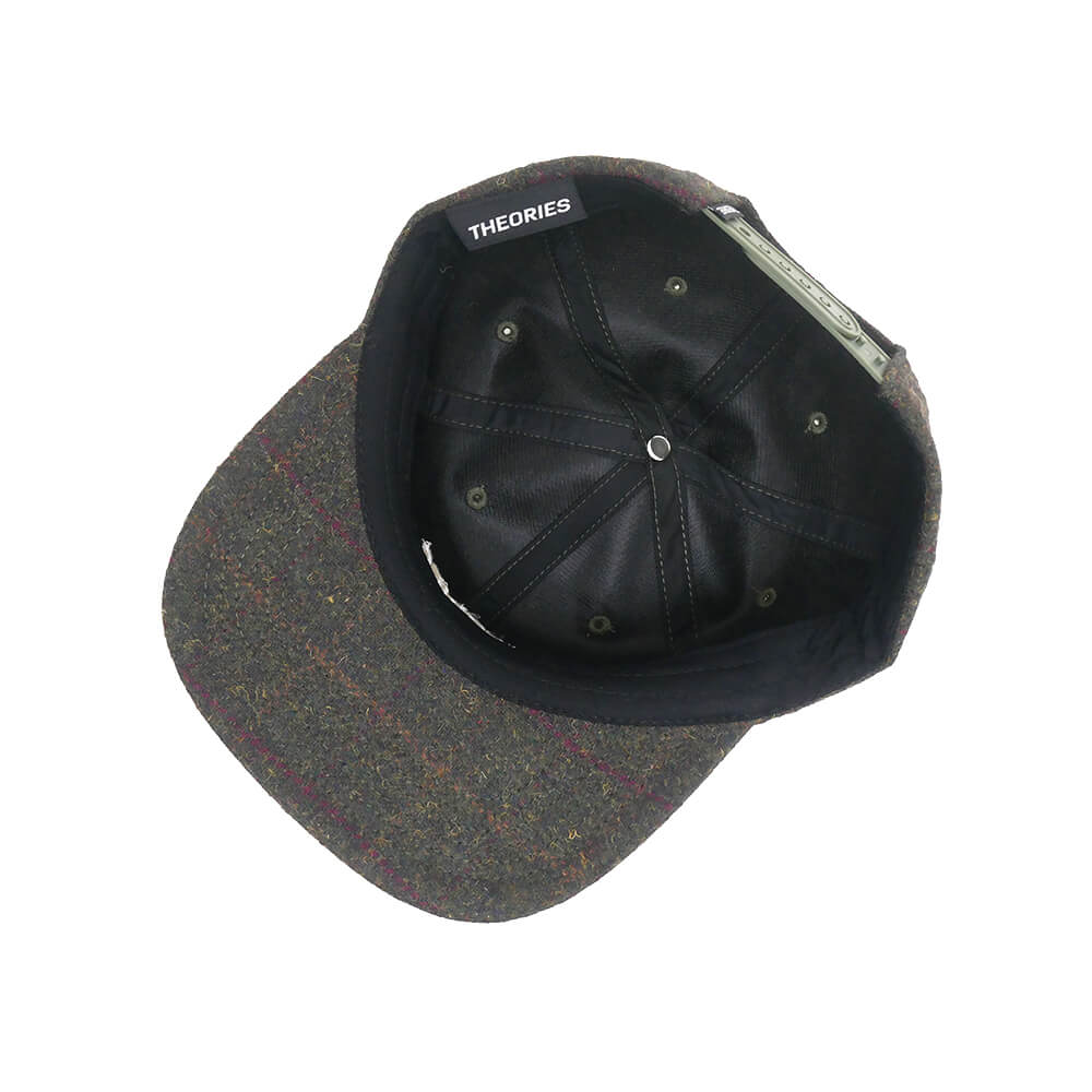 THEORIES CAP セオリーズ キャップ STAMP LOGO HOLMES TWEED SNAPBACK PLAID スケートボード スケボー 3
