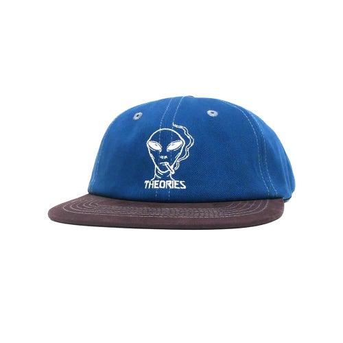 THEORIES CAP セオリーズ キャップ OUTER SPACE SNAPBACK BLUE/DARK CHERRY スケートボード スケボー