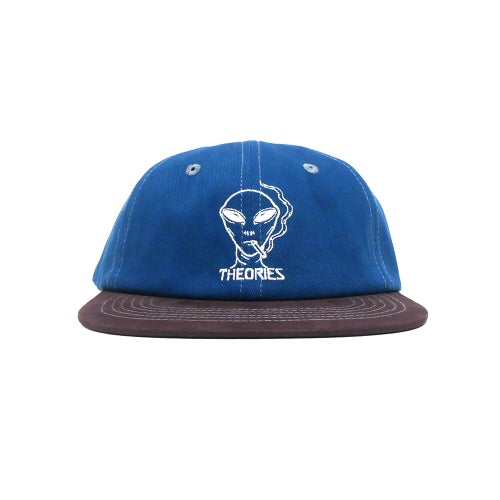 THEORIES CAP セオリーズ キャップ OUTER SPACE SNAPBACK BLUE/DARK CHERRY スケートボード スケボー 1
