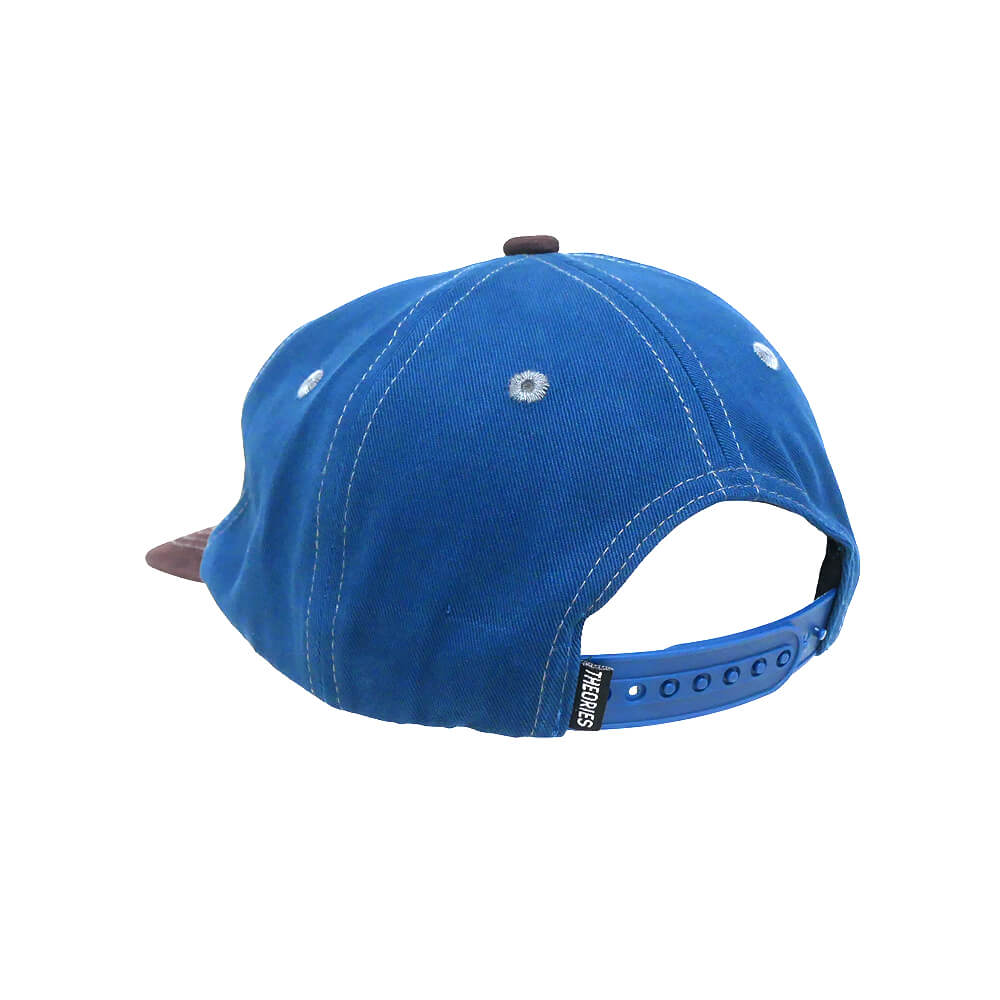 THEORIES CAP セオリーズ キャップ OUTER SPACE SNAPBACK BLUE/DARK CHERRY スケートボード スケボー ２