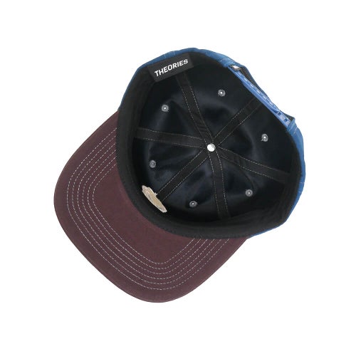 THEORIES CAP セオリーズ キャップ OUTER SPACE SNAPBACK BLUE/DARK CHERRY スケートボード スケボー ３