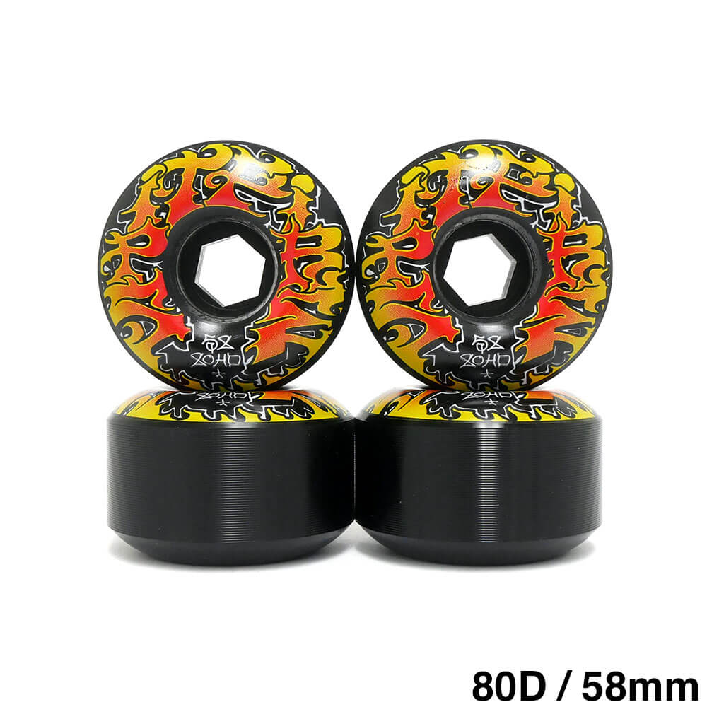 SPITFIRE WHEEL スピットファイヤー ソフトウィール（クルーザー） 80HD CLASSIC FULL SAVIE II 黒 58mm スケートボード スケボー 1