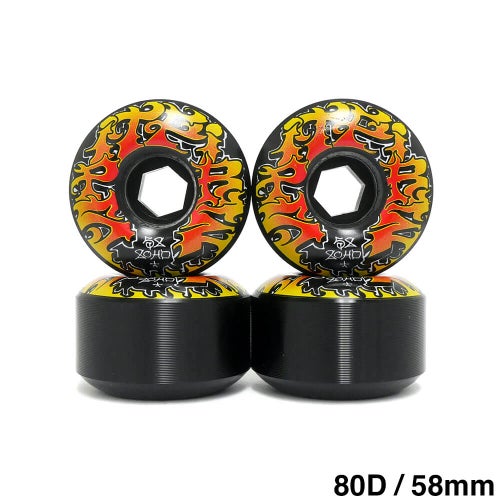 SPITFIRE WHEEL スピットファイヤー ソフトウィール（クルーザー） 80HD CLASSIC FULL SAVIE II 黒 58mm スケートボード スケボー 1