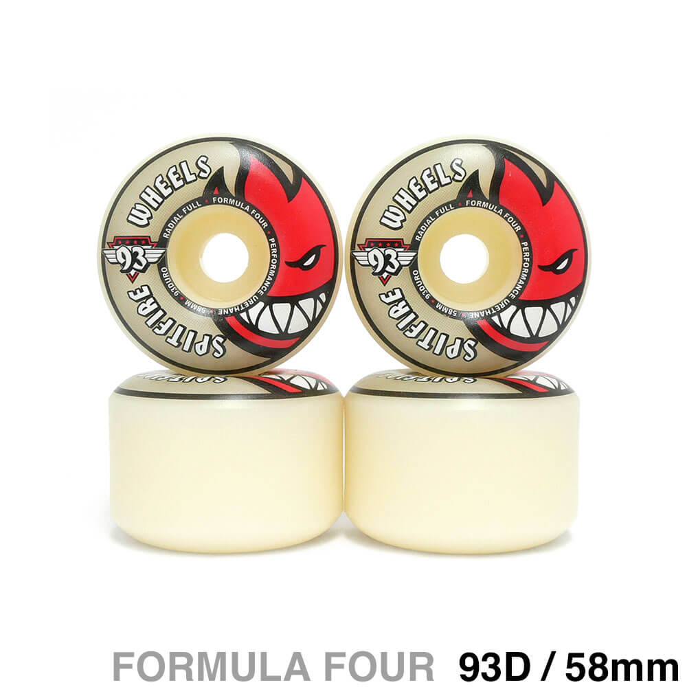 SPITFIRE WHEEL スピットファイヤー ウィール FORMULA FOUR（F4）93D RADIAL FULL 58mm スケートボード スケボー 1