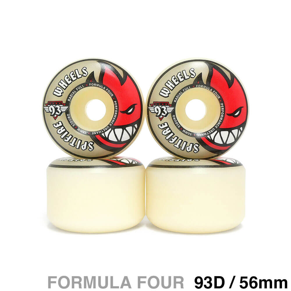 SPITFIRE WHEEL スピットファイヤー ウィール FORMULA FOUR（F4）93D RADIAL FULL 56mm スケートボード スケボー 1