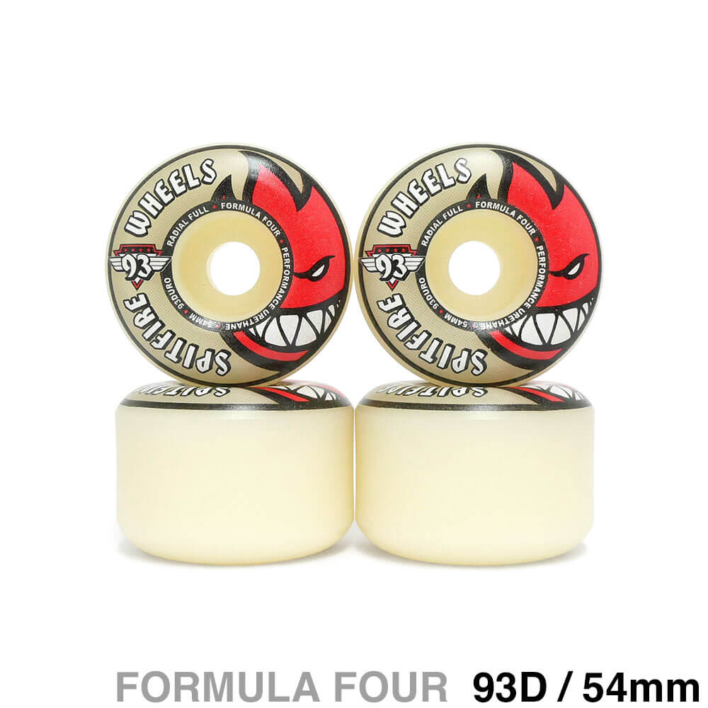 SPITFIRE WHEEL スピットファイヤー ウィール FORMULA FOUR（F4）93D RADIAL FULL 54mm スケートボード スケボー 1