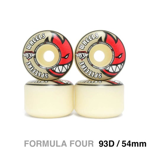 SPITFIRE WHEEL スピットファイヤー ウィール FORMULA FOUR（F4）93D RADIAL FULL 54mm スケートボード スケボー 1