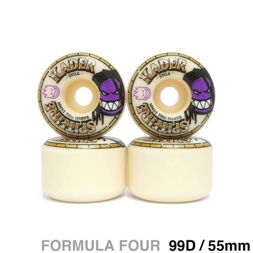 SPITFIRE WHEEL スピットファイヤー ウィール FORMULA FOUR（F4）99D RADIAL FULL KADER SYLLA ROLLY 55mm スケートボード スケボー 1