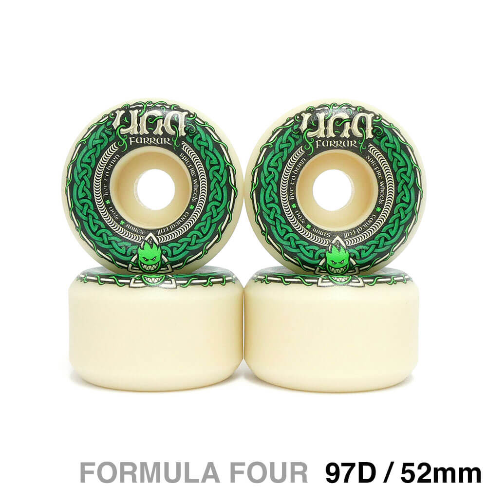 SPITFIRE WHEEL スピットファイヤー ウィール FORMULA FOUR（F4）97D CONICAL FULL UNA FARRAR TRINITY 52mm スケートボード スケボー 1