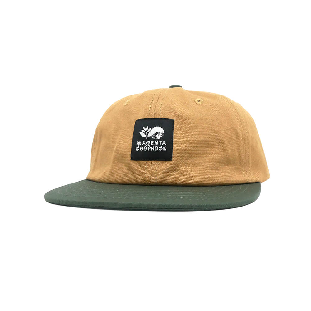 LOOP HOLE CAP ループホール キャップ LOOP HOLE x MAGENTA MAGENTA BRUSH STRAPBACK KHAKI/GREEN スケートボード スケボー
