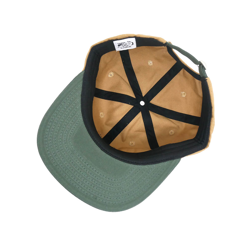 LOOP HOLE CAP ループホール キャップ LOOP HOLE x MAGENTA MAGENTA BRUSH STRAPBACK KHAKI/GREEN スケートボード スケボー 3