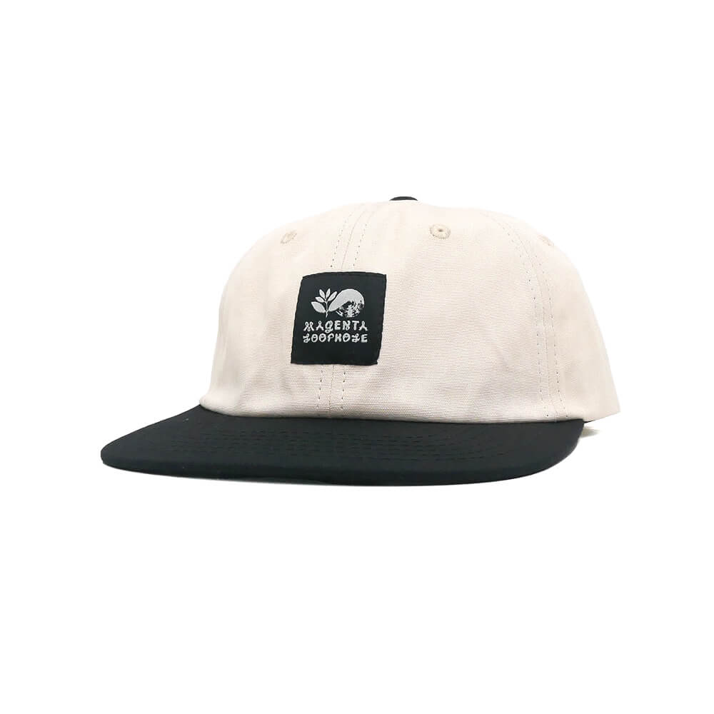 LOOP HOLE CAP ループホール キャップ LOOP HOLE x MAGENTA MAGENTA BRUSH STRAPBACK CREAM/BLACK スケートボード スケボー 