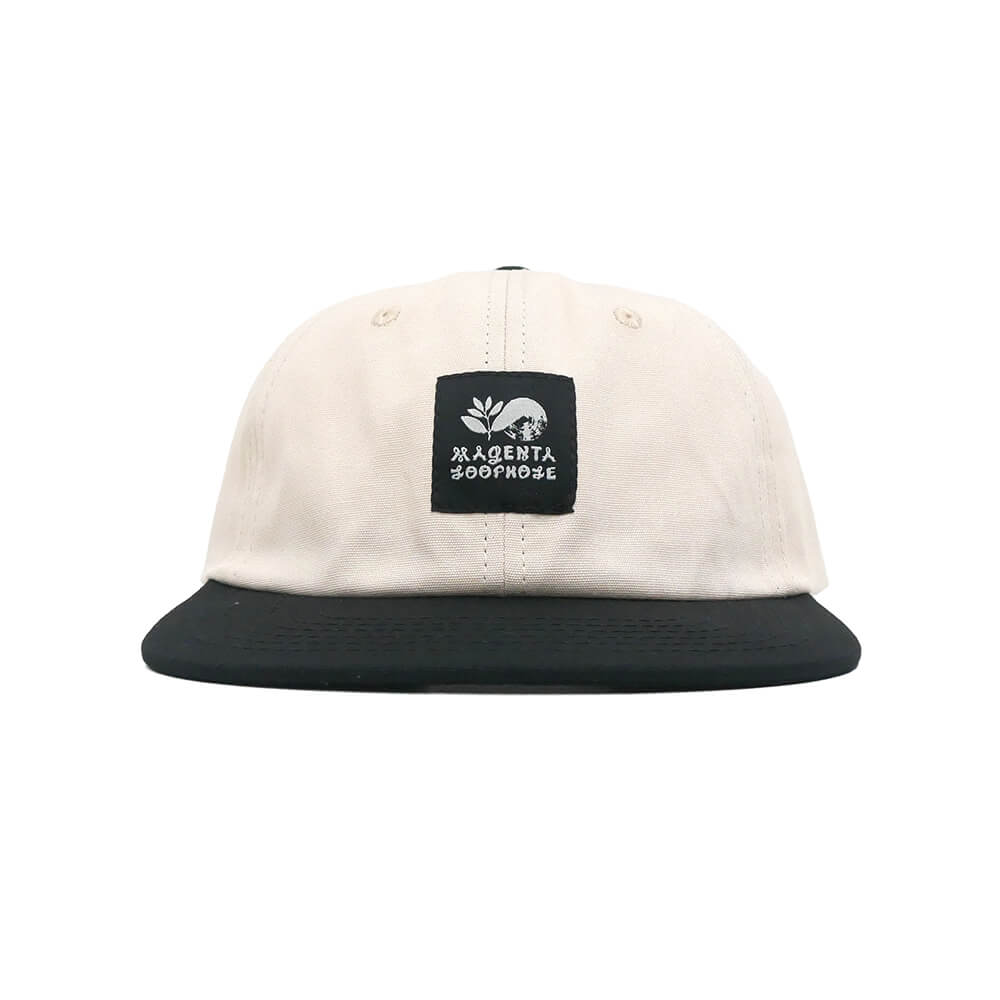 LOOP HOLE CAP ループホール キャップ LOOP HOLE x MAGENTA MAGENTA BRUSH STRAPBACK CREAM/BLACK スケートボード スケボー 1